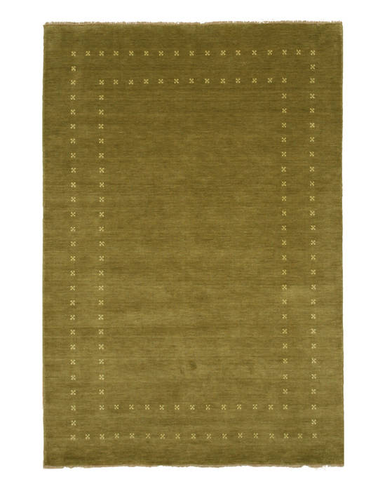 Green Hand Made 60 X 90 Area Rug 834-131423 Image 0