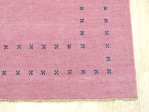 Purple Hand Made 90 X 120 Area Rug 834-131433 Image 1