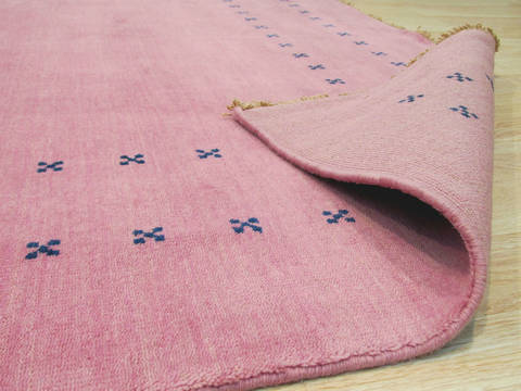 Purple Hand Made 90 X 120 Area Rug 834-131433 Image 2