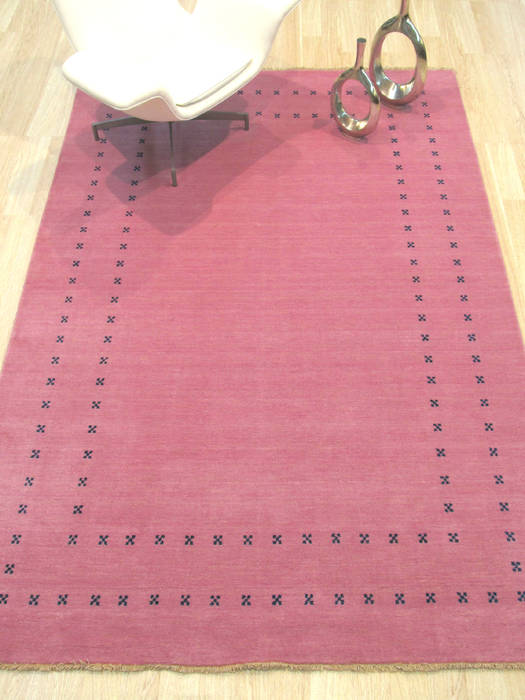 Purple Hand Made 90 X 120 Area Rug 834-131433 Image 3