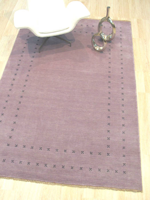 Purple Hand Made 60 X 90 Area Rug 834-131435 Image 3