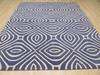 Modern-Contemporary Blue Hand Tufted 80 X 100  Area Rug 834-131453 Thumb 2
