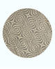 Modern-Contemporary Grey Round Hand Tufted 60 X 60  Area Rug 834-131458 Thumb 0