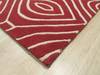 Modern-Contemporary Red Hand Tufted 80 X 100  Area Rug 834-131464 Thumb 1