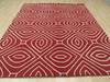 Modern-Contemporary Red Hand Tufted 80 X 100  Area Rug 834-131464 Thumb 2