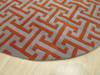 Modern-Contemporary Grey Round Hand Tufted 60 X 60 Area Rug 834-131467 Thumb 1