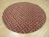 Modern-Contemporary Grey Round Hand Tufted 60 X 60 Area Rug 834-131467 Thumb 2