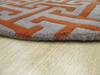 Modern-Contemporary Grey Round Hand Tufted 60 X 60 Area Rug 834-131467 Thumb 3