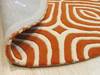  Orange Round Hand Tufted 60 X 60  Area Rug 834-131472 Thumb 2