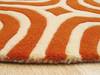 Orange Round Hand Tufted 60 X 60 Area Rug 834-131472 Thumb 4
