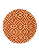  Orange Round Hand Tufted 60 X 60  Area Rug 834-131472 Thumb 0