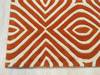 Orange Hand Tufted 79 X 99 Area Rug 834-131473 Thumb 1