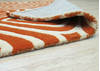 Orange Hand Tufted 79 X 99 Area Rug 834-131473 Thumb 2