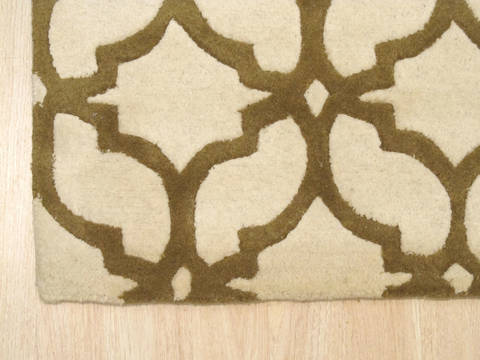 Moroccan Beige Hand Tufted 50 X 70 Area Rug 834-131481 Image 1
