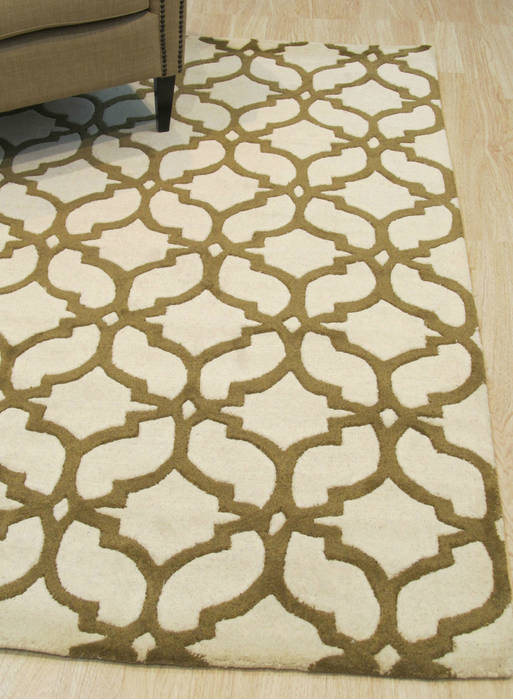 Moroccan Beige Hand Tufted 50 X 70 Area Rug 834-131481 Image 3