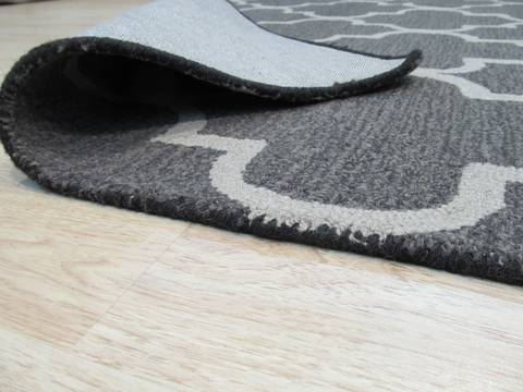 Moroccan Grey Hand Tufted 50 X 70 Area Rug 834-131489 Image 2