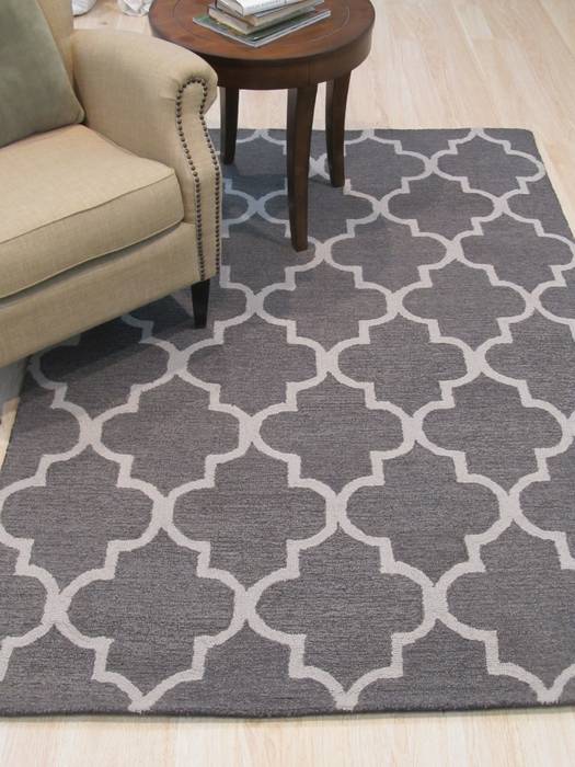 Moroccan Grey Hand Tufted 50 X 70 Area Rug 834-131489 Image 3
