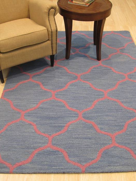 Moroccan Blue Hand Tufted 50 X 70 Area Rug 834-131500 Image 3