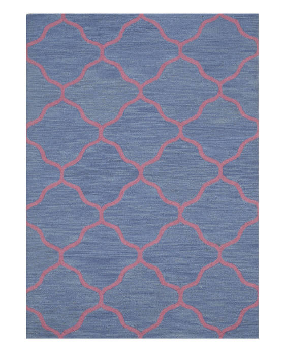 Moroccan Blue Hand Tufted 50 X 70 Area Rug 834-131500 Image 0