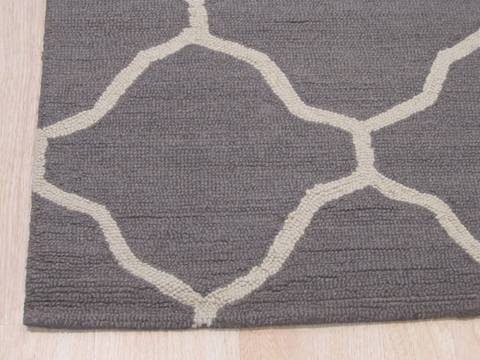 Moroccan Grey Hand Tufted 50 X 70 Area Rug 834-131501 Image 1