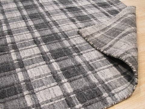 Modern-Contemporary Grey Hand Made 50 X 80 Area Rug 834-131519 Image 2