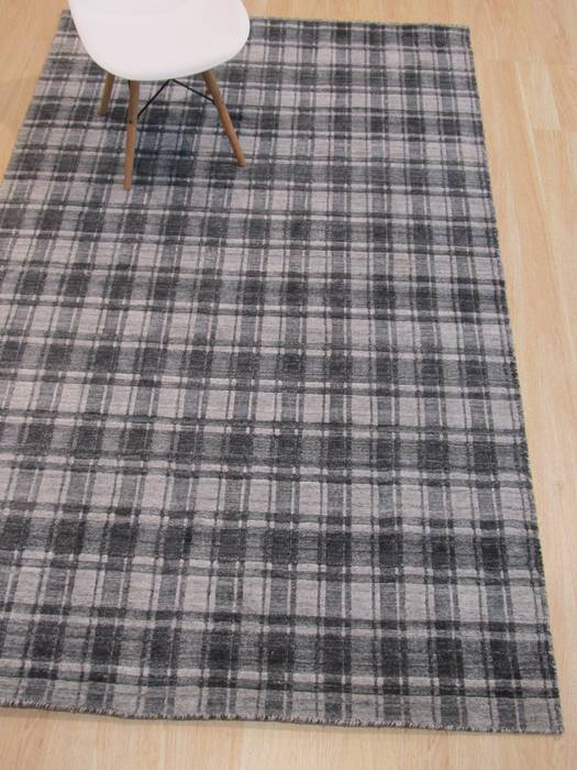 Modern-Contemporary Grey Hand Made 50 X 80 Area Rug 834-131519 Image 3