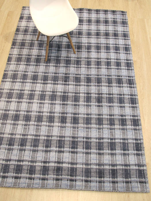 Modern-Contemporary Blue Hand Made 50 X 80 Area Rug 834-131520 Image 3