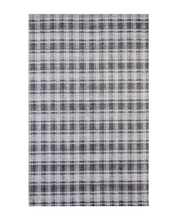 Modern-Contemporary Blue Hand Made 50 X 80 Area Rug 834-131520 Image 0
