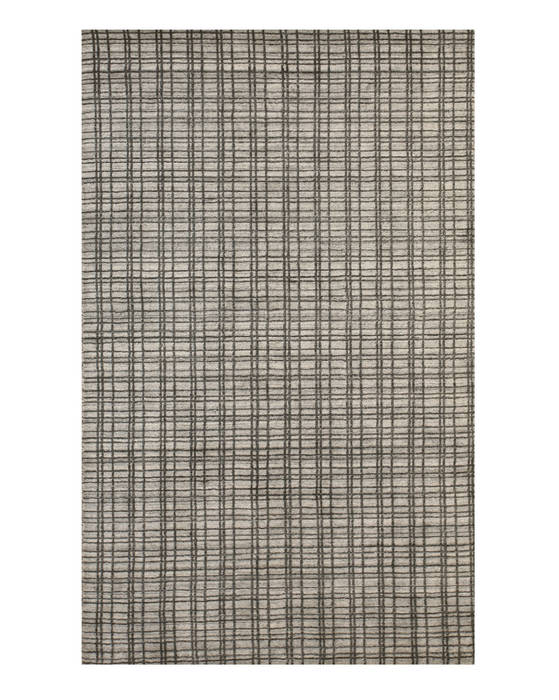 Modern-Contemporary Grey Hand Made 50 X 80 Area Rug 834-131521 Image 0