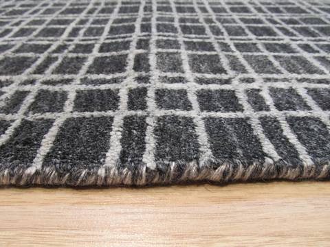 Modern-Contemporary Grey Hand Made 50 X 80 Area Rug 834-131522 Image 4