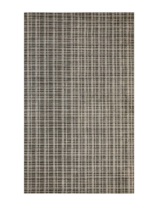 Modern-Contemporary Grey Hand Made 50 X 80 Area Rug 834-131522 Image 0