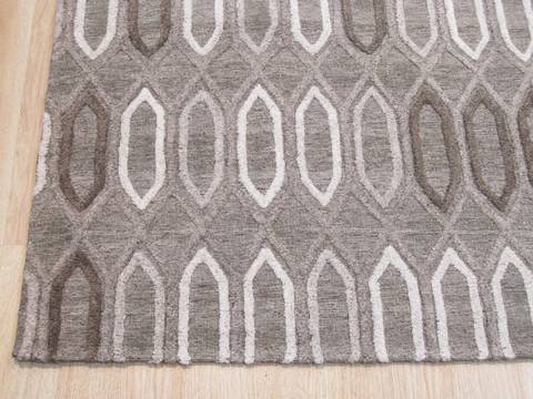 Brown Hand Made 100 X 140 Area Rug 834-131525 Image 1