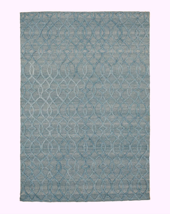 Blue Hand Made 80 X 100 Area Rug 834-131533 Image 0