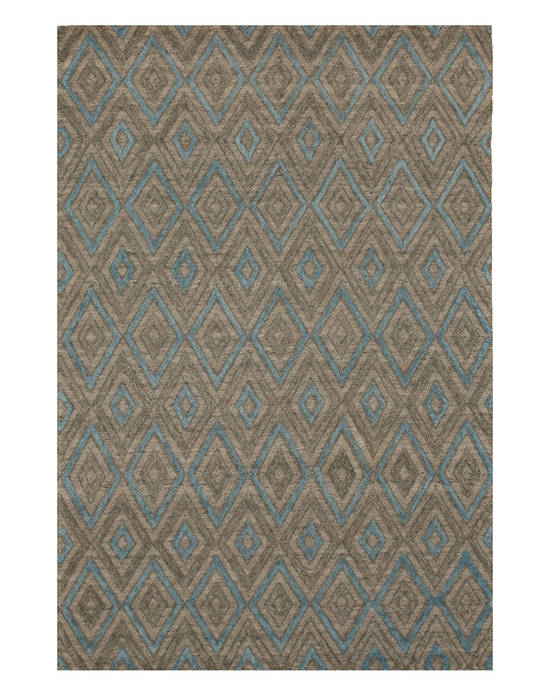 Grey Hand Made 100 X 140 Area Rug 834-131542 Image 0