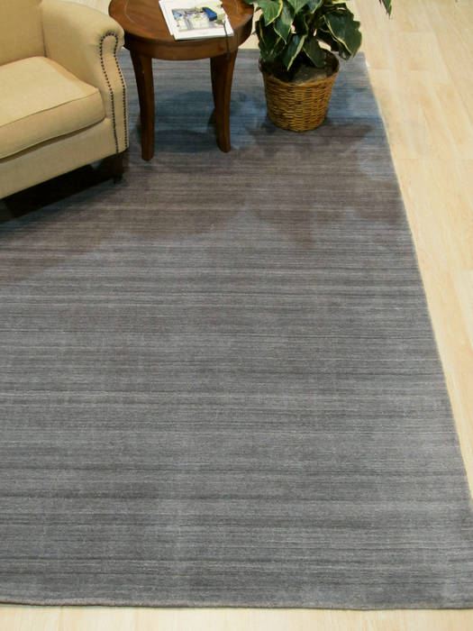 Grey Hand Made 120 X 151 Area Rug 834-131556 Image 3