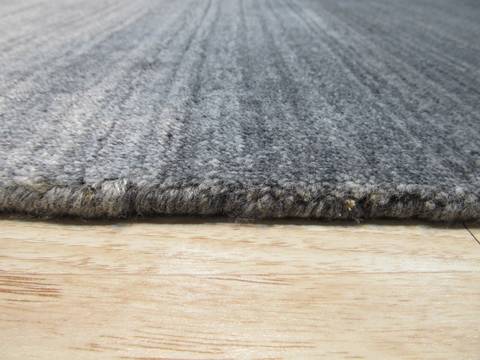 Grey Hand Made 120 X 151 Area Rug 834-131556 Image 4