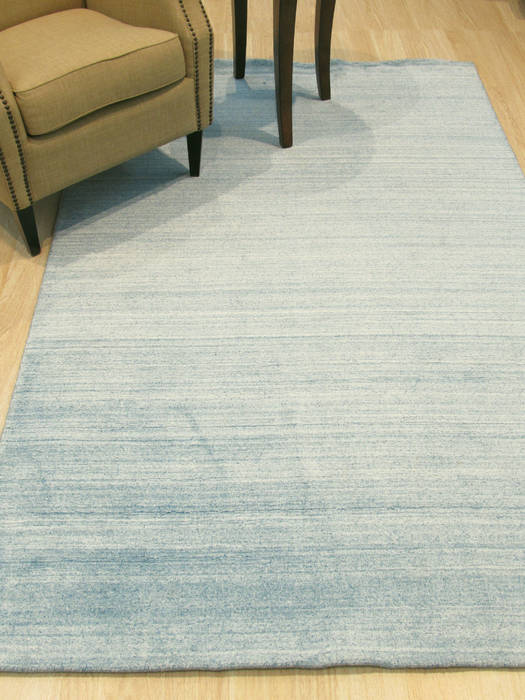 Modern-Contemporary Blue Hand Made 90 X 120 Area Rug 834-131563 Image 3