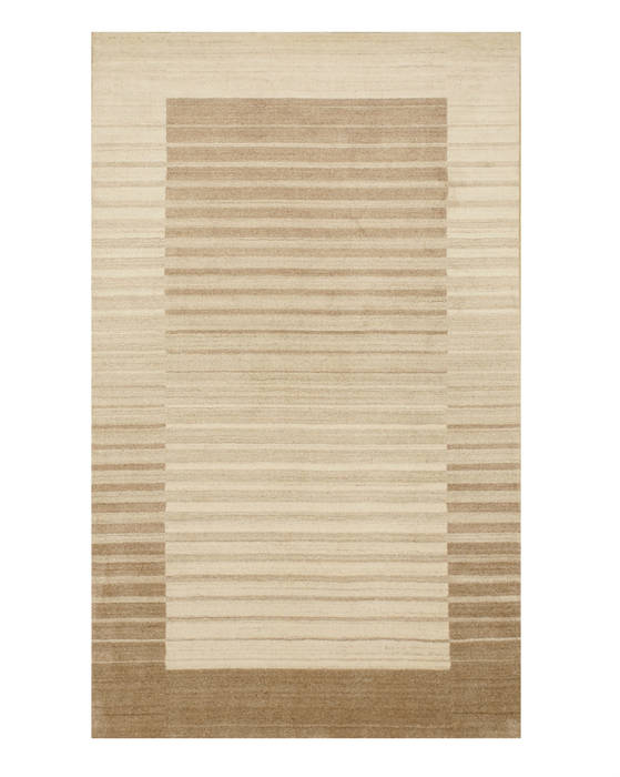 Modern-Contemporary Beige Hand Made 100 X 140 Area Rug 834-131564 Image 0