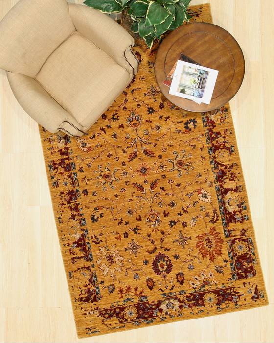 Oushak Red Machine Made 50 X 80 Area Rug 834-131585 Image 3