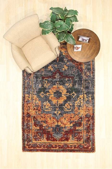 Serapi Blue Machine Made 50 X 80 Area Rug 834-131605 Image 5