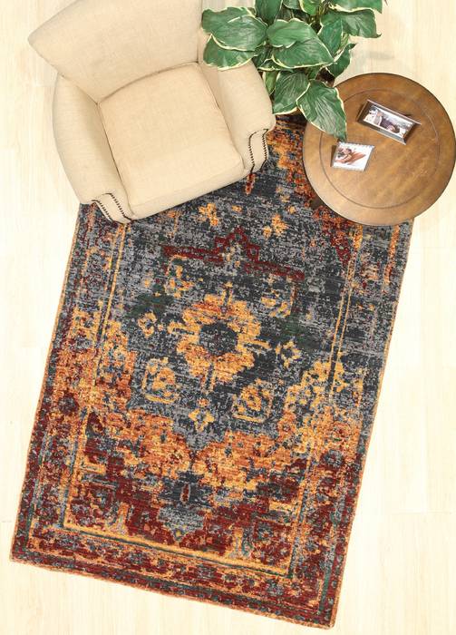 Serapi Blue Machine Made 50 X 80 Area Rug 834-131605 Image 6
