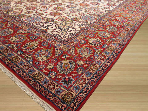 Beige Hand Knotted 104 X 151 Area Rug 834-131617 Image 1