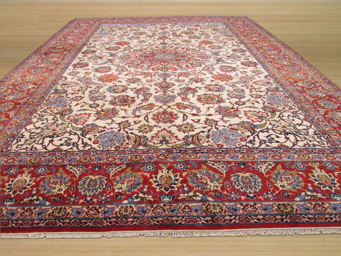 Beige Hand Knotted 104 X 151 Area Rug 834-131617 Image 2
