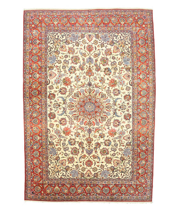 Beige Hand Knotted 104 X 151 Area Rug 834-131617 Image 0