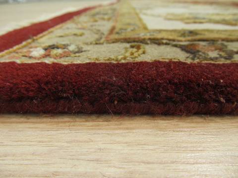 Jaipur Red Hand Knotted 91 X 121 Area Rug 834-131619 Image 2