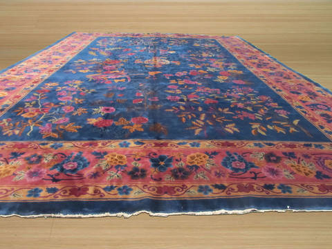 Blue Hand Knotted 120 X 175 Area Rug 834-131622 Image 2