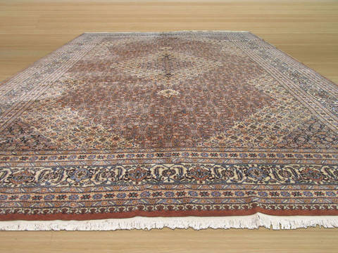 Tabriz Brown Hand Knotted 112 X 161 Area Rug 834-131625 Image 2