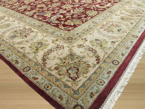 Jaipur Red Hand Knotted 125 X 183 Area Rug 834-131628 Image 1