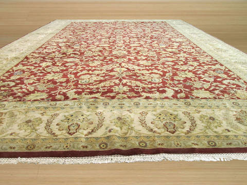 Jaipur Red Hand Knotted 125 X 183 Area Rug 834-131628 Image 2