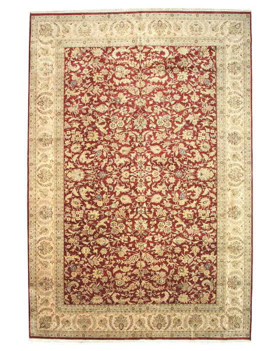 Jaipur Red Hand Knotted 125 X 183 Area Rug 834-131628 Image 0